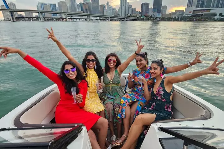 19 Ft boat tour around the Miami Bay, 2 or 4 hours, 6 people - Primary Image