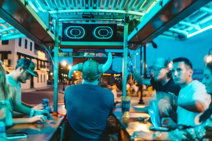Party Bike through St. Pete with Bar+Mural Stops on Trolley Pub