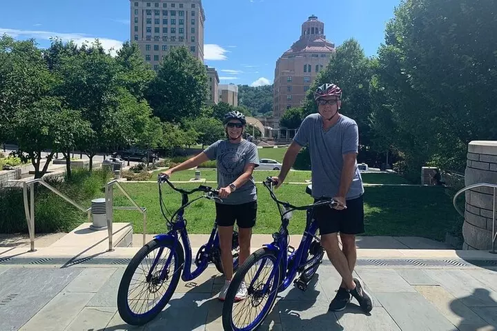 Asheville Historic Downtown Guided Electric Bike Tour with Scenic V...