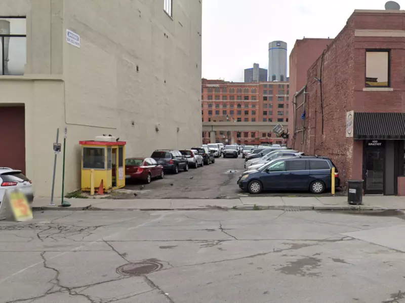 Parking at 410 Gratiot Ave. Lot
