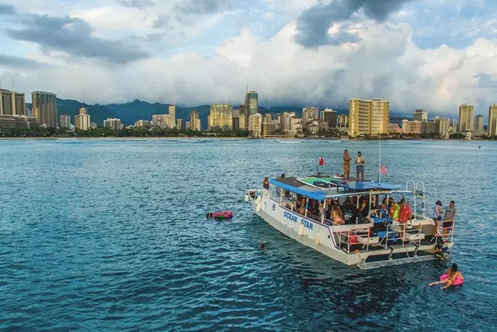 BYOB Paradise Waikiki Sunset Cruise + LIVE DJ + SWIMMING - Primary Image