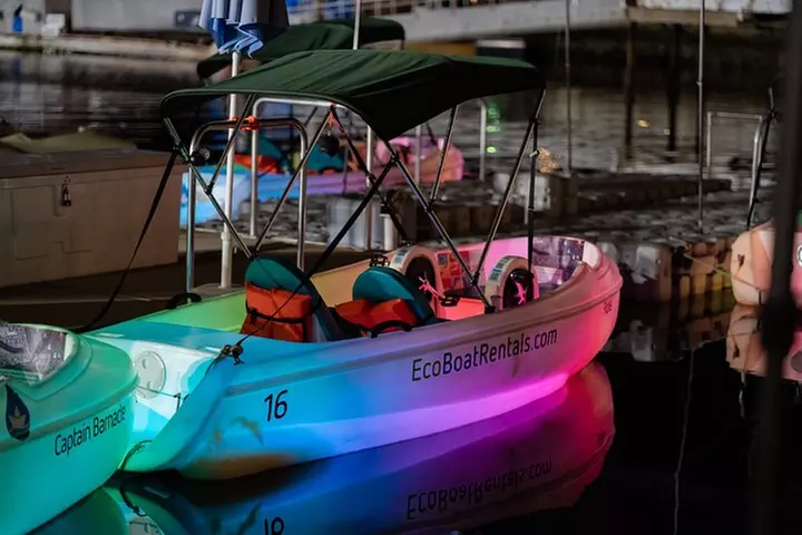 Glow Nightime Pedal Boat Rental in San Diego Bay