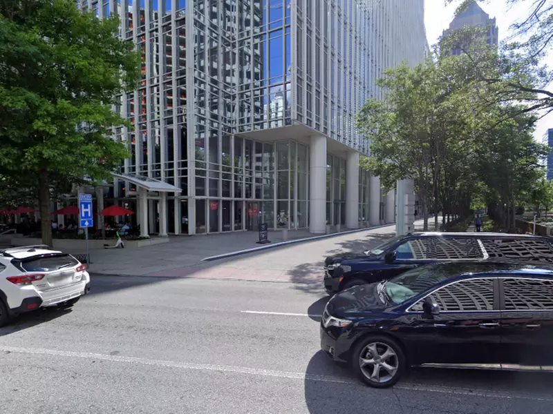 Parking at 1180 Peachtree St. NE. Garage