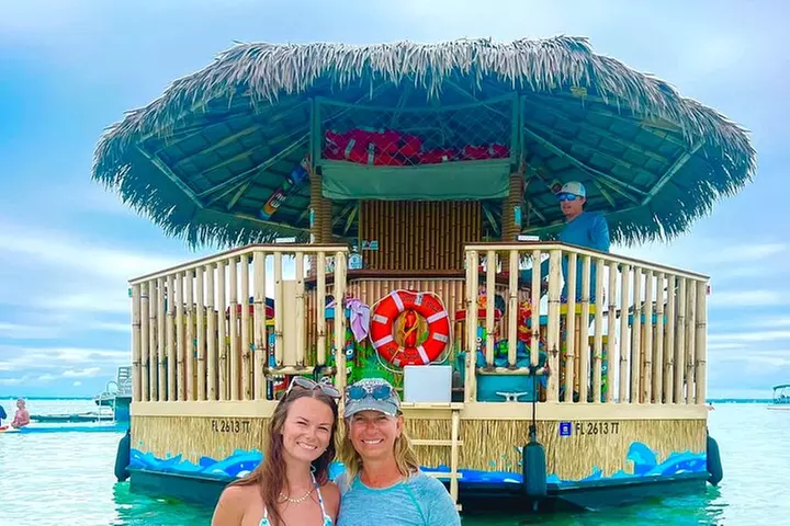 Tailfins Tiki Boats Crab Island Sandbar(3hrs/ 5/5:30 are 2hrs)