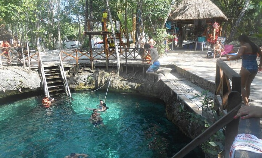 Image 3: Sacred Waters: 3 Cenotes & Hidden Lagoon from Cancun