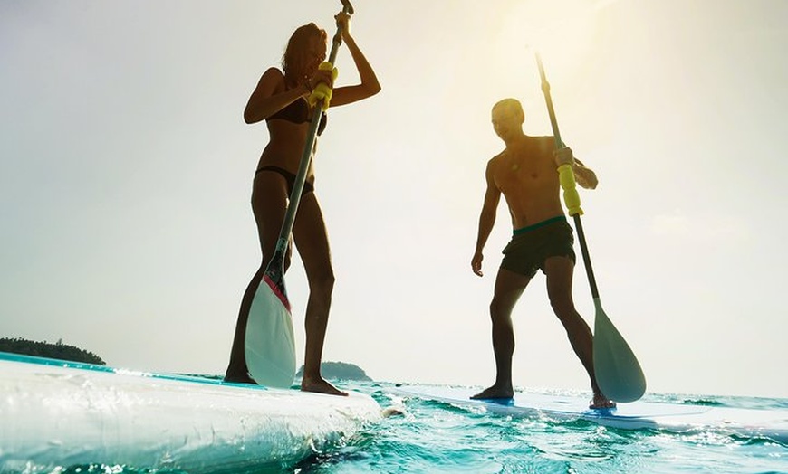 Image 2: Stand up Paddle on the beautiful Noosa River with Hourly Board Hire