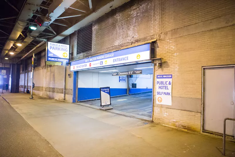 Parking at Underground Entrance - 303 E. Wacker Dr. Garage