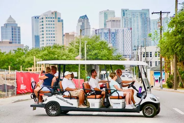 Guided Tampa Sightseeing Tour in a Deluxe Street Legal Golf Cart