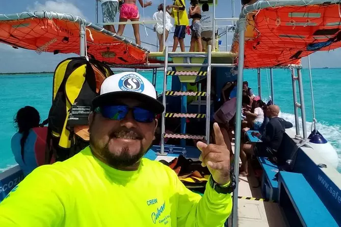 Snorkeling day at Cozumel from Cancun and Pto Morelos by Glass Bottom Boat - Primary Image