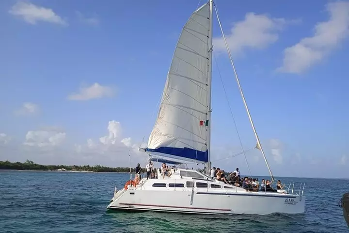 Catamaran Cruise in Riviera Maya With Snorkeling & Beach Club - Primary Image