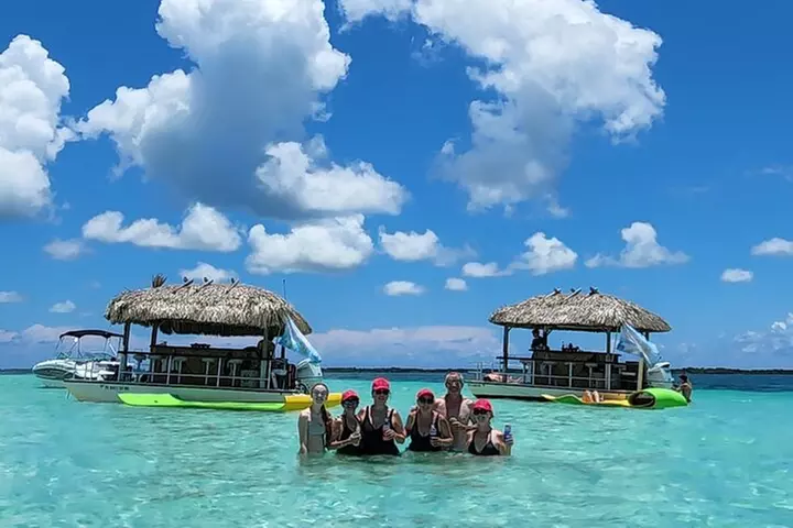 Private 2-Hour Tiki Boat Party in Key West & Mini Sandbar - Primary Image