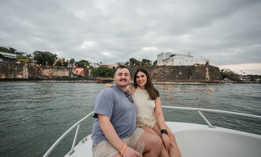 Image 11: Private Old San Juan Bay Boat Sunset-Night Cruise