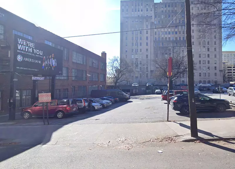 Parking at 79 John Wesley Dobbs Ave. NE. Lot