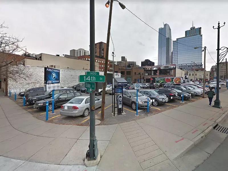 Parking at 1406-1416 Blake St. Lot - Primary Image