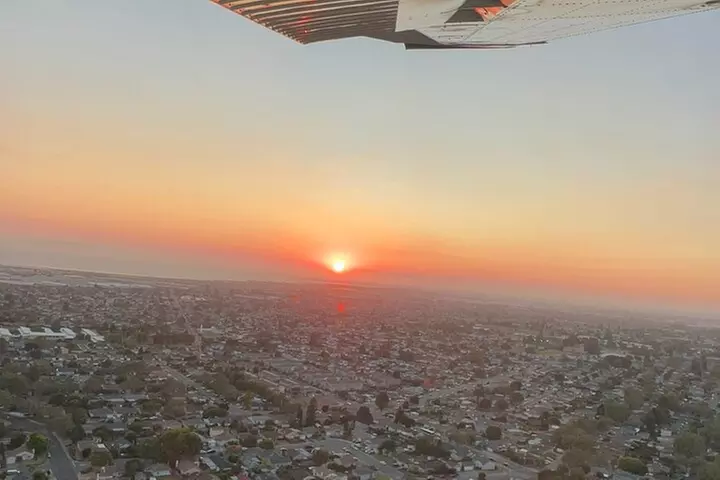 Airplane San Francisco Sunset Flight Tour