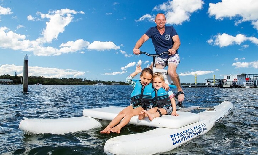 Image 1: 2hr Self Guided Water Bike Tour of the Noosa River