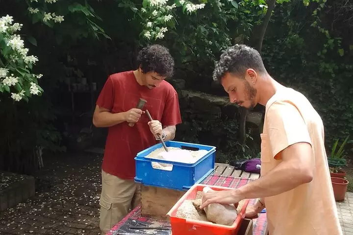 Talla de piedra en Cercedilla/Madrid