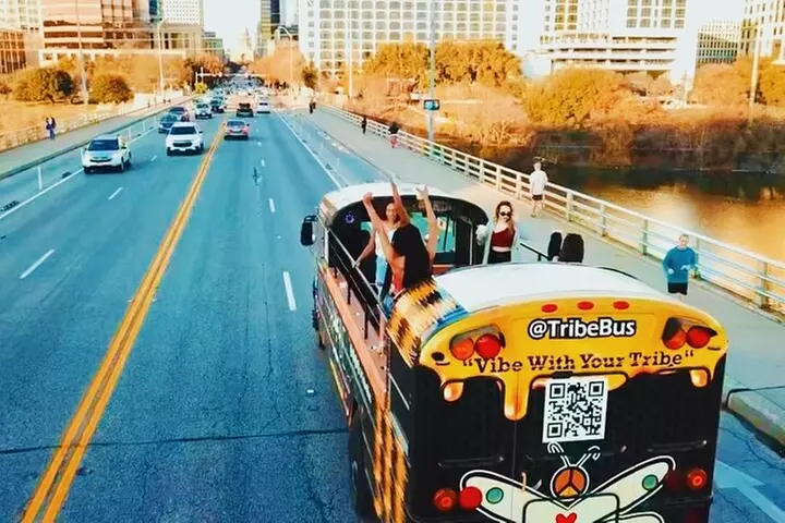 Roofless Party Bus Tour in Downtown Austin