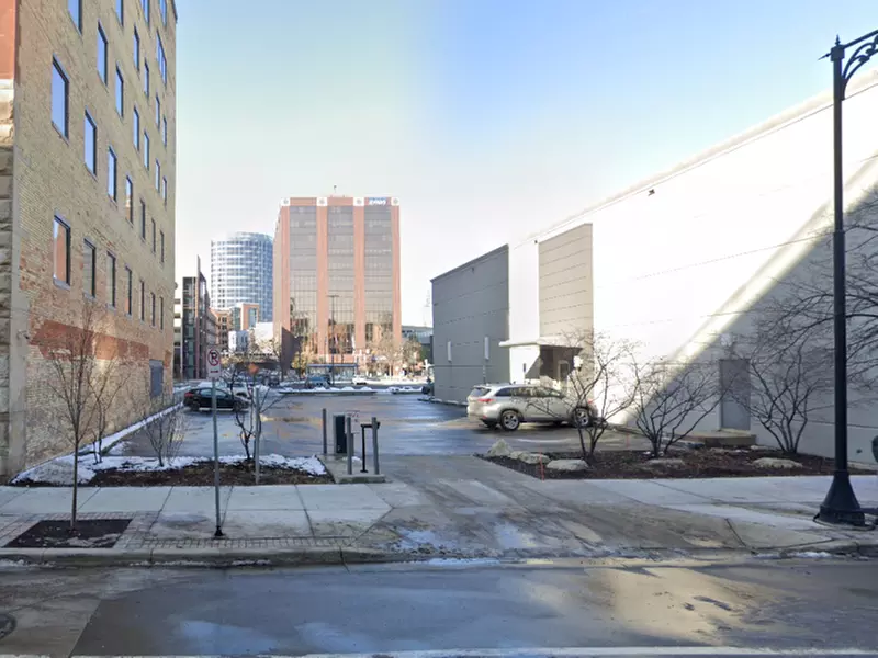 Parking at 45 Ottawa Ave. NW. Lot