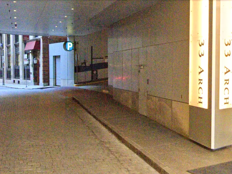 Parking at 33 Arch St. Garage