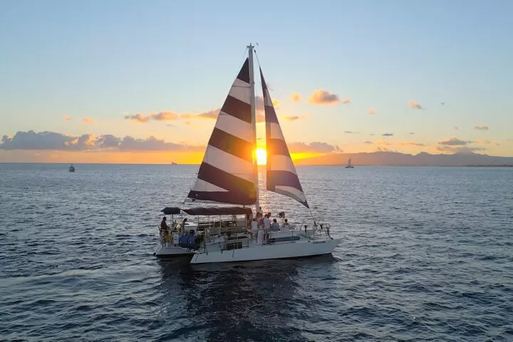 Best Waikiki Sunset Cruise:BYOB Sunset Sail with Swimming - Primary Image