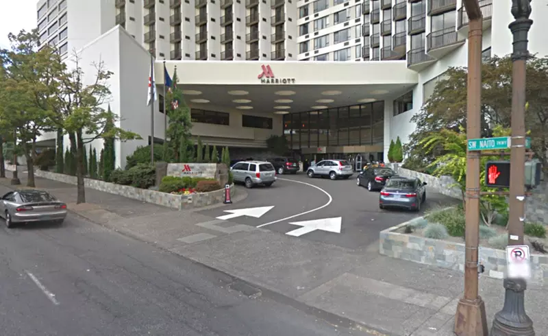 Parking at Marriott Hotel Parking - Valet Kiosk