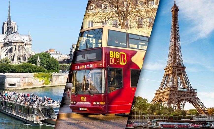 Image 2: Accès au sommet de la tour Eiffel avec Circuit en bus à arrêts mult...