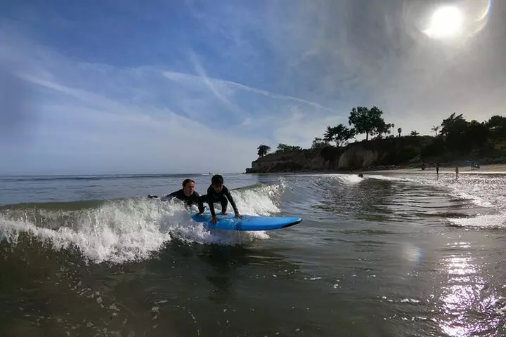 Private Surfing Lessons in Santa Barbara - Second Medium