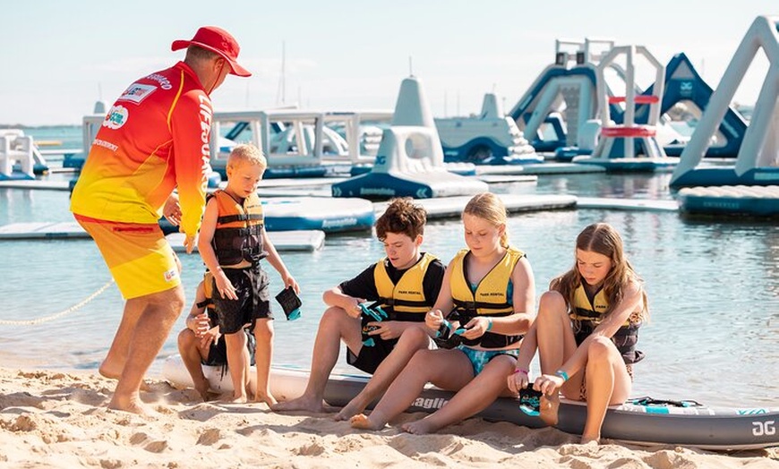 Image 9: GC Aqua Park 50 Minute Inflatable Water Park Activity, Southport