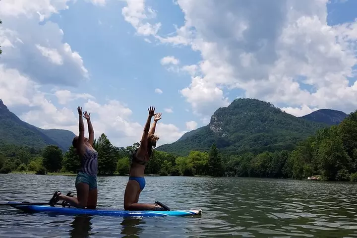 Private Group Stand Up Paddleboard Yoga on the French Broad River - Second Medium