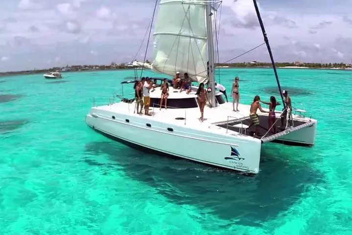 Catamaran adventure to Isla Mujeres with Snorkel,Buffet,Open Bar an...