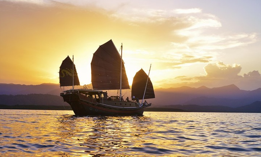 Image 8: Shaolin Sunset Sailing Aboard Authentic Chinese Junk Boat