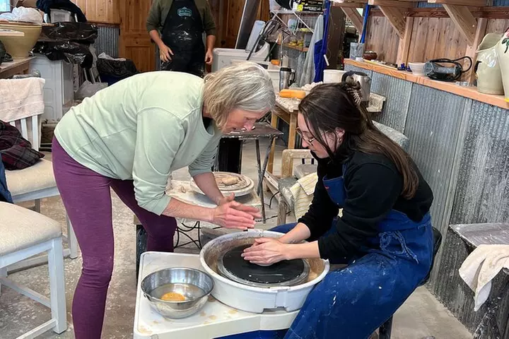 Pottery lesson Just For The Fun Of It.