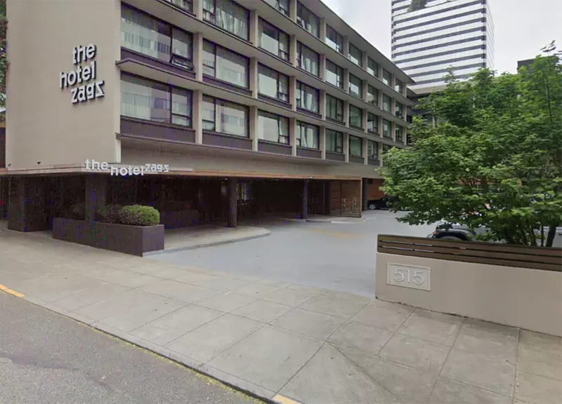 Parking at The Hotel Zags Portland Garage