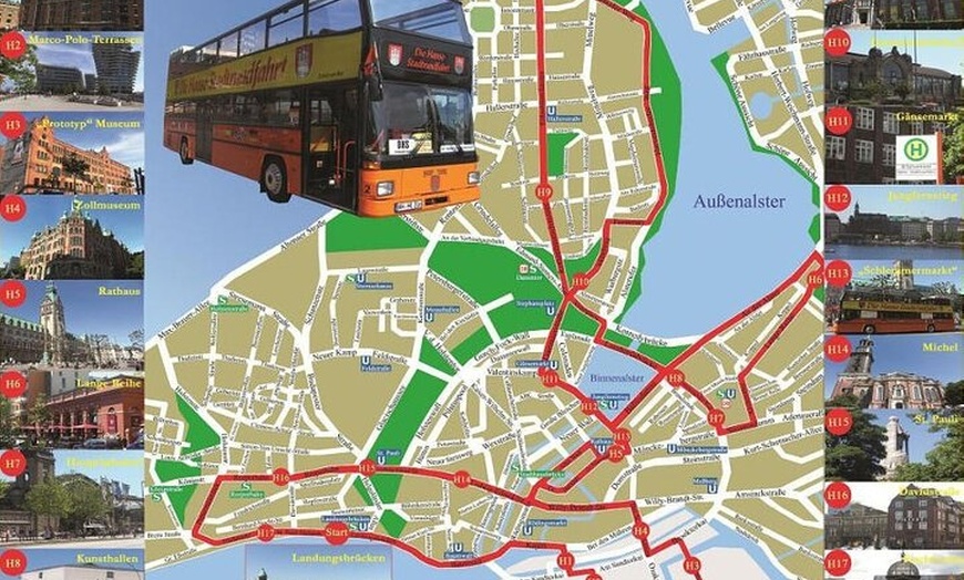 Image 2: Das Beste von Hamburg: City Sightseeing Hop-On Hop-Off-Bustour