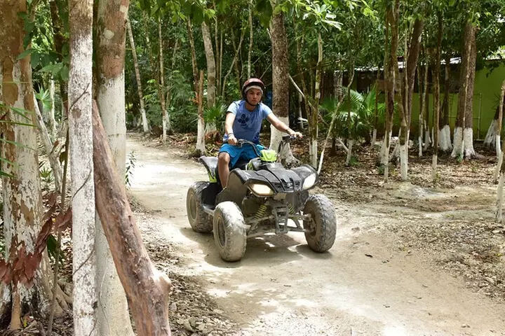 ATV Single Zipline and Cenote Extreme Combo 3x1 from Cancun
