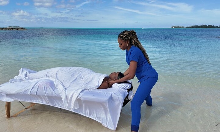Image 1: Private Beachfront Massage in Nassau Bahamas with Transportation