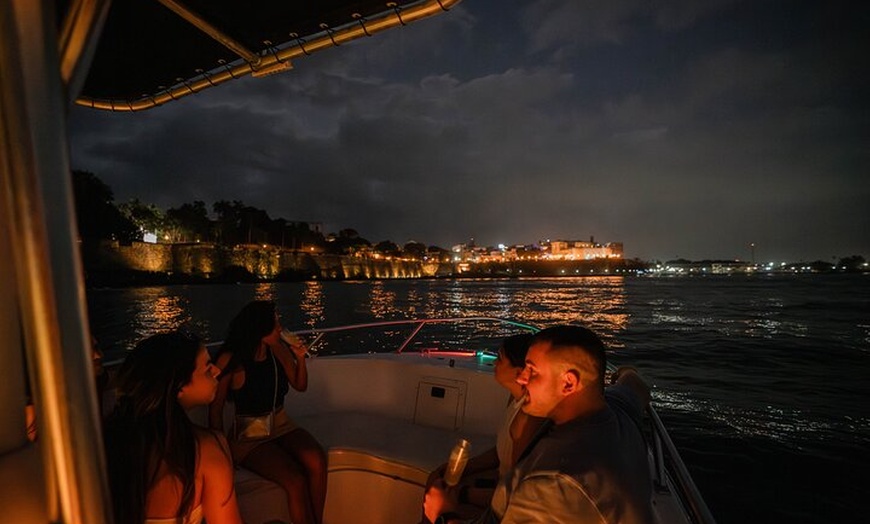 Image 15: Private Old San Juan Bay Boat Sunset-Night Cruise