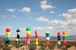 California Desert, Seven Magic Mountains and Las Vegas Sign - Second Medium