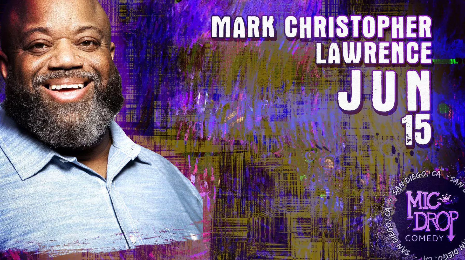 Clean Comedy with Mark Christopher Lawrence - Thursday, Jun 15, 2023 / 8:00pm - Primary Image