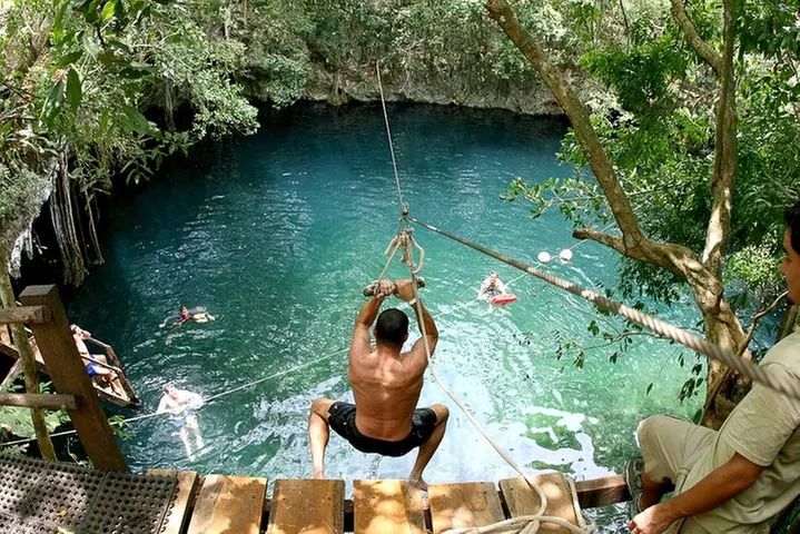 Ultimate extreme experience: ziplines, bungee, cenote and more!