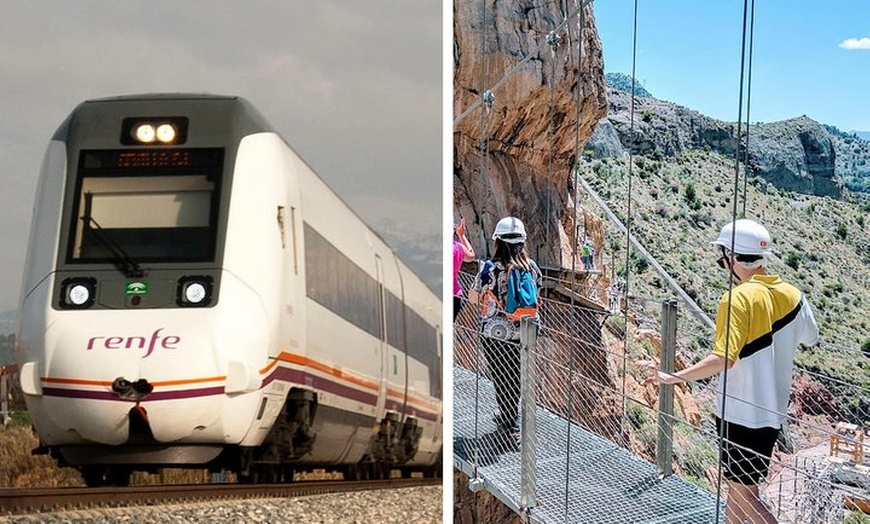 Image 1: Caminito del Rey en tren desde Sevilla