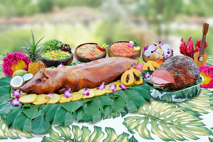 Waikiki Luau Buffet with Optional Rock-A-Hula Show Ticket