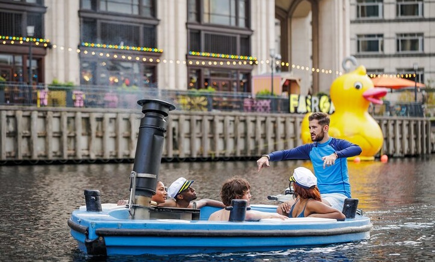 Image 1: Hot Tub Boat Tour in London - London's most unique tour