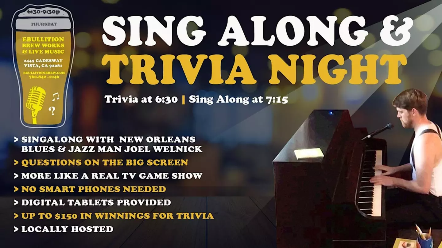 Craft Beer Trivia & Sing Along Night As Seen On TV - Thursday, Oct 20, 2022 / 6:00pm - Primary Image
