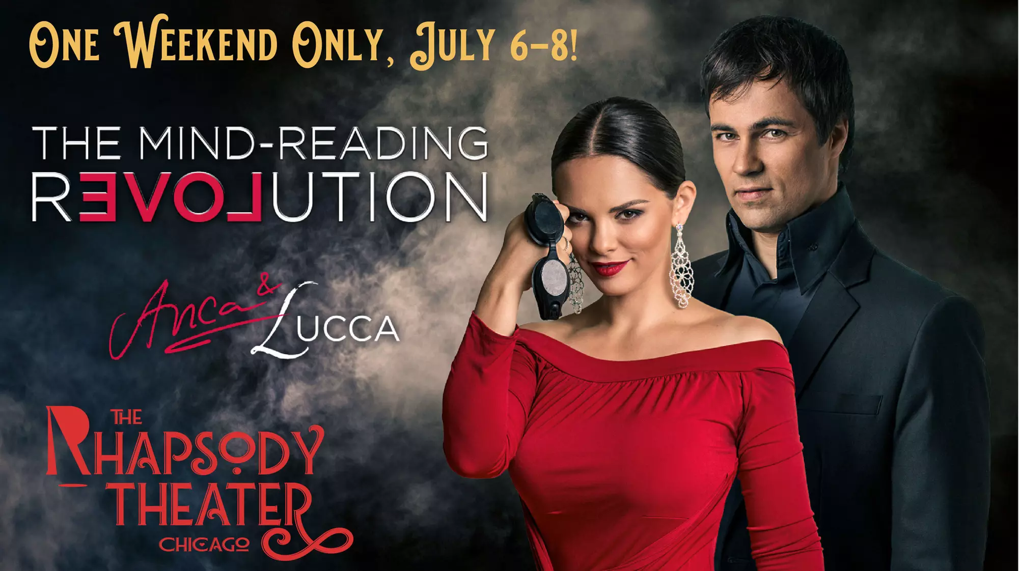 Anca and Lucca: World Champion Mind Readers - Saturday, Jul 8, 2023 / 7:30pm - Primary Image