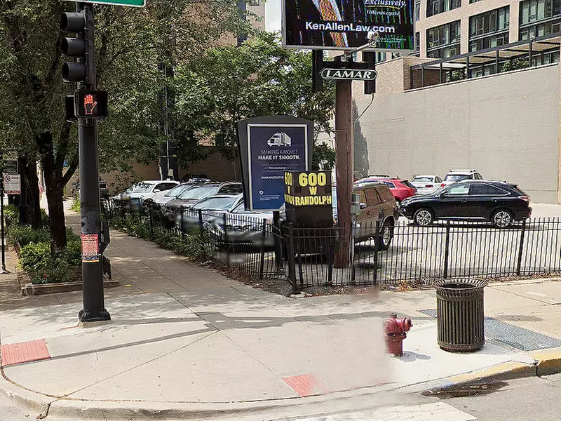 Parking at 600 W. Randolph St. Lot