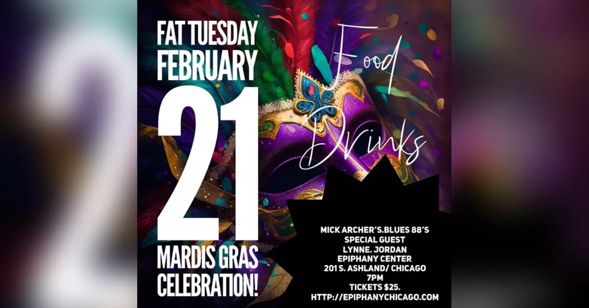 A Fat Tuesday Musical & Food Experience - Tuesday, Feb 21, 2023 / 7:00pm - Primary Image