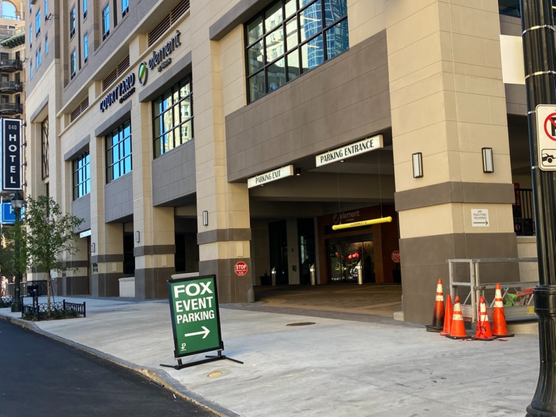 Parking at 640 Peachtree St. NE. Garage