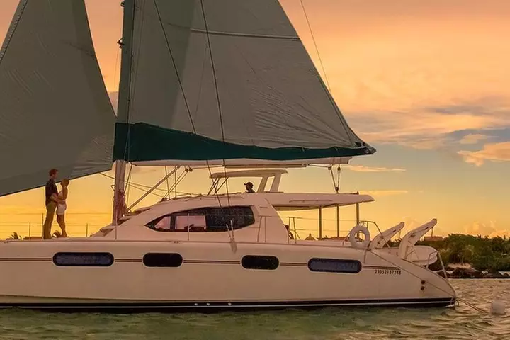 Luxury Sailboat at Sunset in Cancun - Second Medium